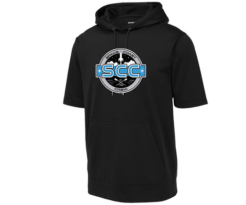 Space Coast Crew Alternative Logo Sport-Wick Fleece Short Sleeve Hooded Pullover