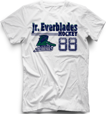 Jr. Everblades Old Time T-shirt with Player Number