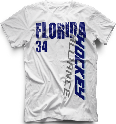 Florida Alliance Slashed T-Shirt w/ Player Number
