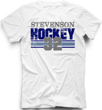 Livonia Stevenson Hockey Boarded T-Shirt w/ Player Number