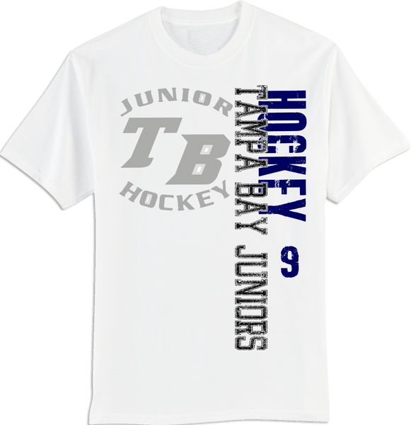 Tampa Bay Juniors Faded Logo T-shirt with Player Number