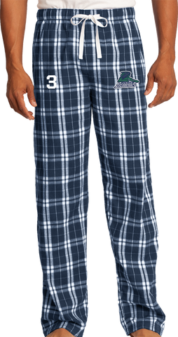 Jr. Everblades Flannel Plaid Pant with Player Number