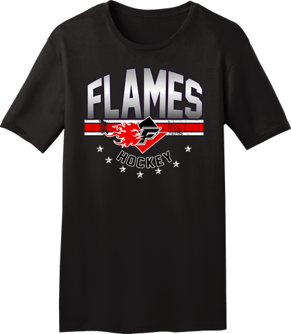 Gulf Coast Flames Gradient T-shirt with Player Number