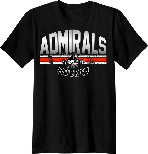 Admirals Hockey Gradient T-shirt with Player Number