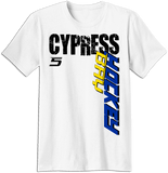 Cypress Bay Slashed T-shirt with Player Number
