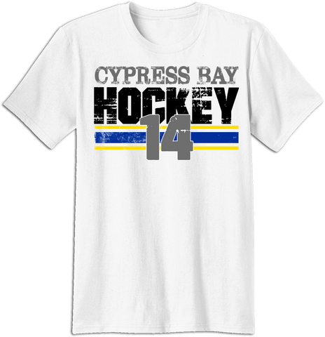 Cypress Bay Boarded T-shirt with Player Number