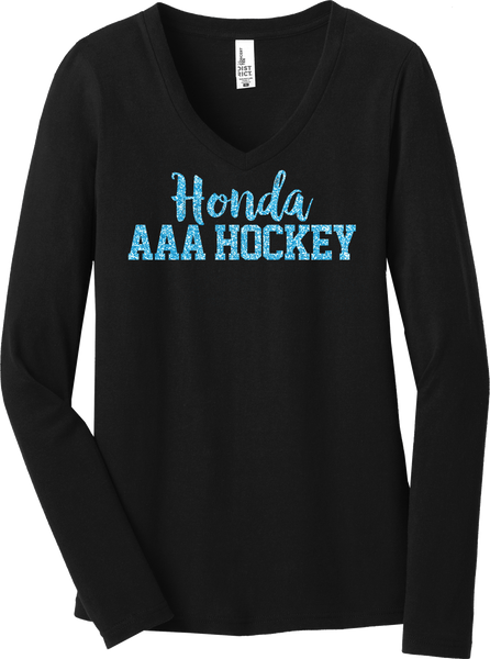 Victory Honda Hockey Ladies Long Sleeve Glitter T-Shirt