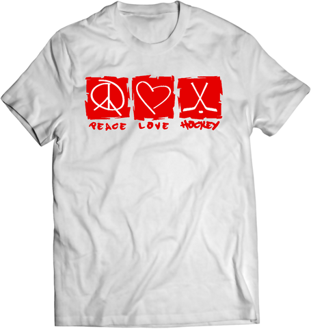 Peace Love Hockey T-Shirt