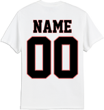 Custom Team Faded Logo T-shirt with Player Number