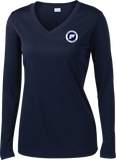 Franklin Flyers Ladies Long Sleeve V-Neck Competitor Tee - MORE COLORS