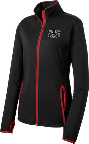 Admirals Hockey Ladies Sport-Wick Stretch Contrast Full-Zip Jacket