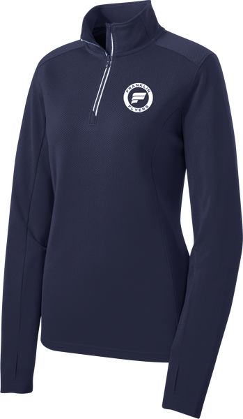 Franklin Flyers Ladies Sport-Wick Textured 1/4-Zip Pullover