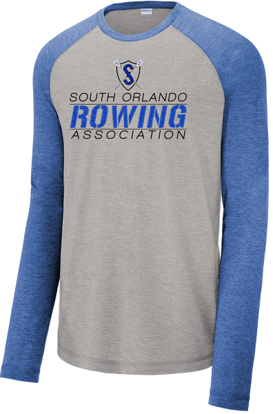 South Orlando Rowing Association Tri-Blend Wicking Raglan Tee