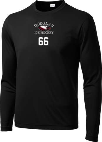 Eagles Hockey Long Sleeve Dri-Fit Tee with Player Number