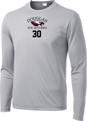 Eagles Hockey Long Sleeve Dri-Fit Tee with Player Number
