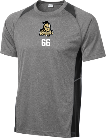 Jr. Knights Heather Colorblock Contender Tee w/ Player Number