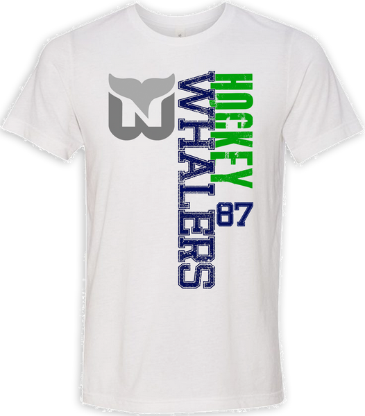 Newport Whalers Faded Logo T-shirt with Player Number