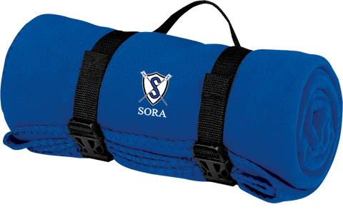 South Orlando Rowing Association Fleece Blanket with Strap