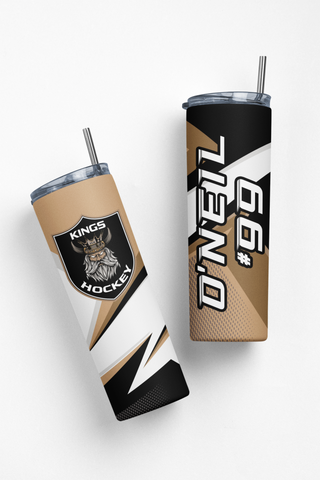 Color Slashed Tumbler (with logo) - ANY TEAM/COLORS