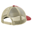 Edgewater Crew Engraved Leather Patch Unstructured Snapback Trucker Cap
