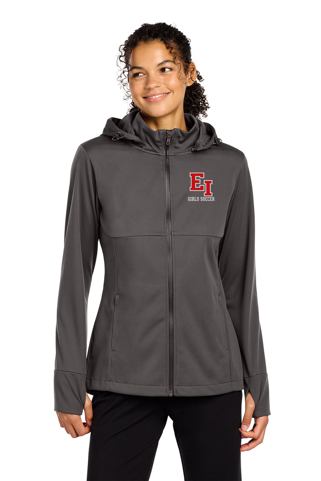East Islip Girls Soccer Sport-Tek Women's Hooded Soft Shell Jacket