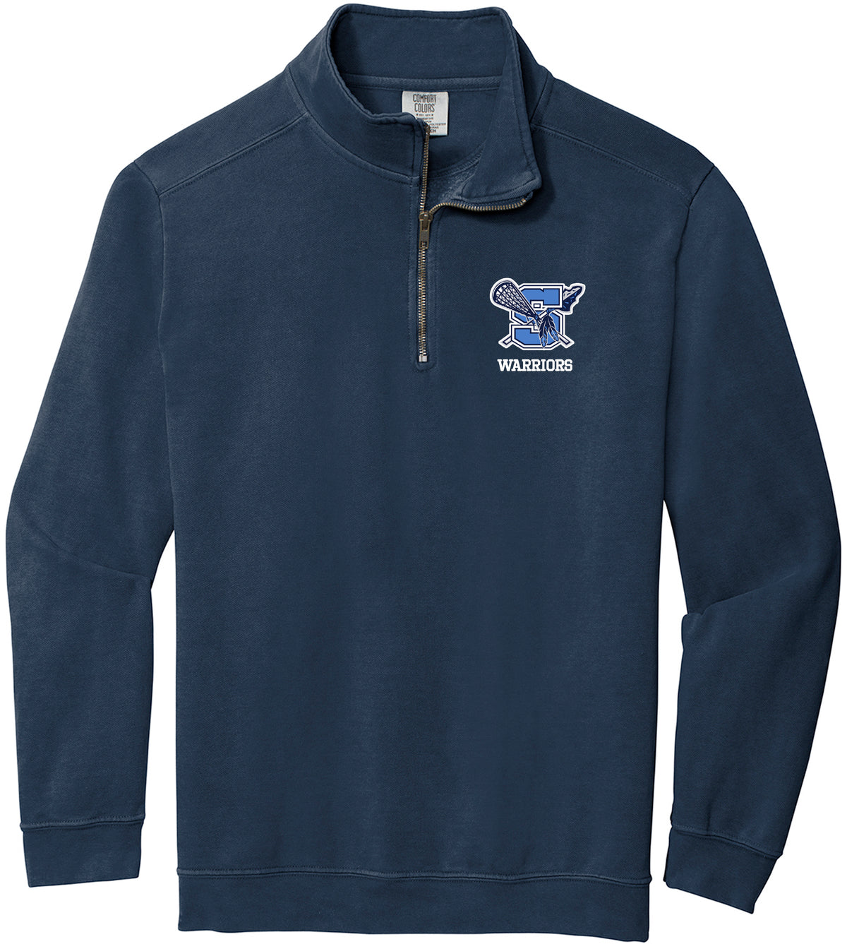 Seekonk Warriors Comfort Colors Ringspun 1/4 Zip Sweatshirt