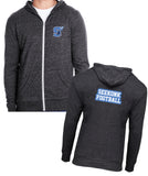 Seekonk Football Triblend Full-Zip Lightweight Hoodie