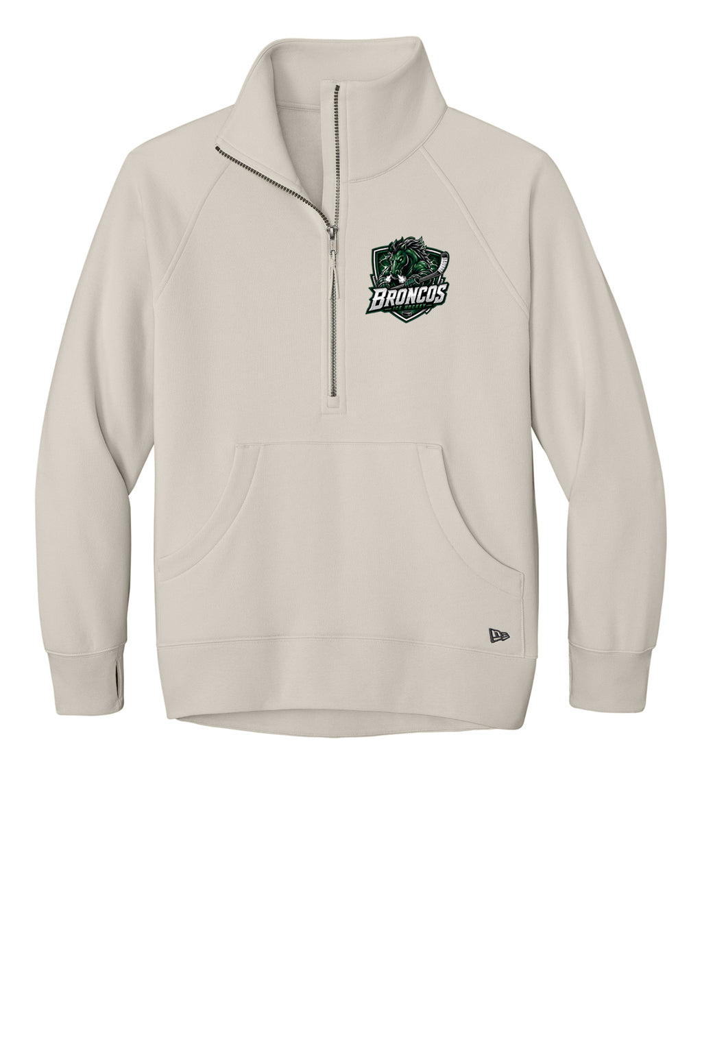 Broncos Ice Hockey New Era Ladies Heritage Fleece 1/2-Zip
