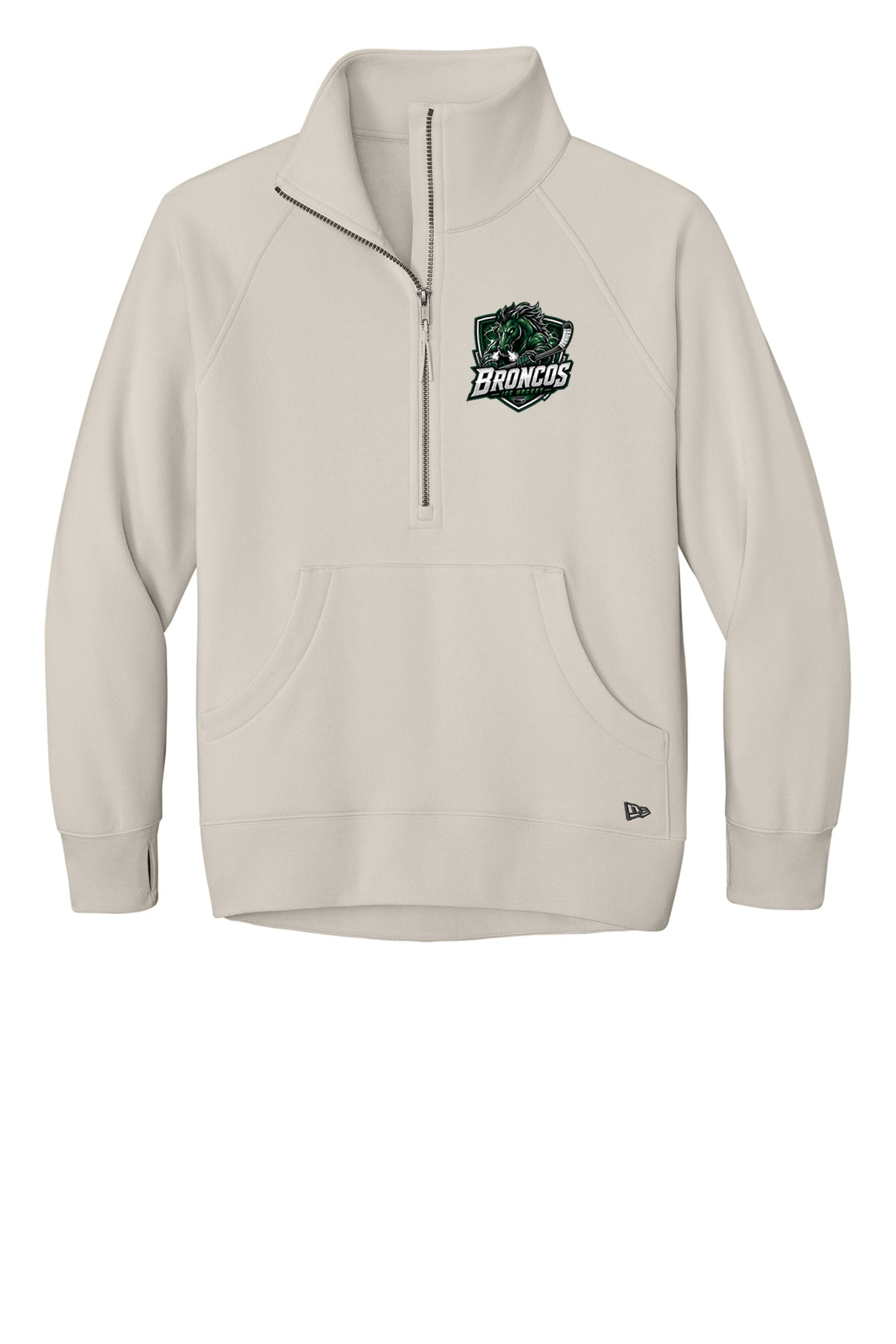 Broncos Ice Hockey New Era Ladies Heritage Fleece 1/2-Zip