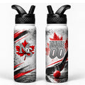 Maple Shade Street Hockey Stainless Steel Sports Water Bottle