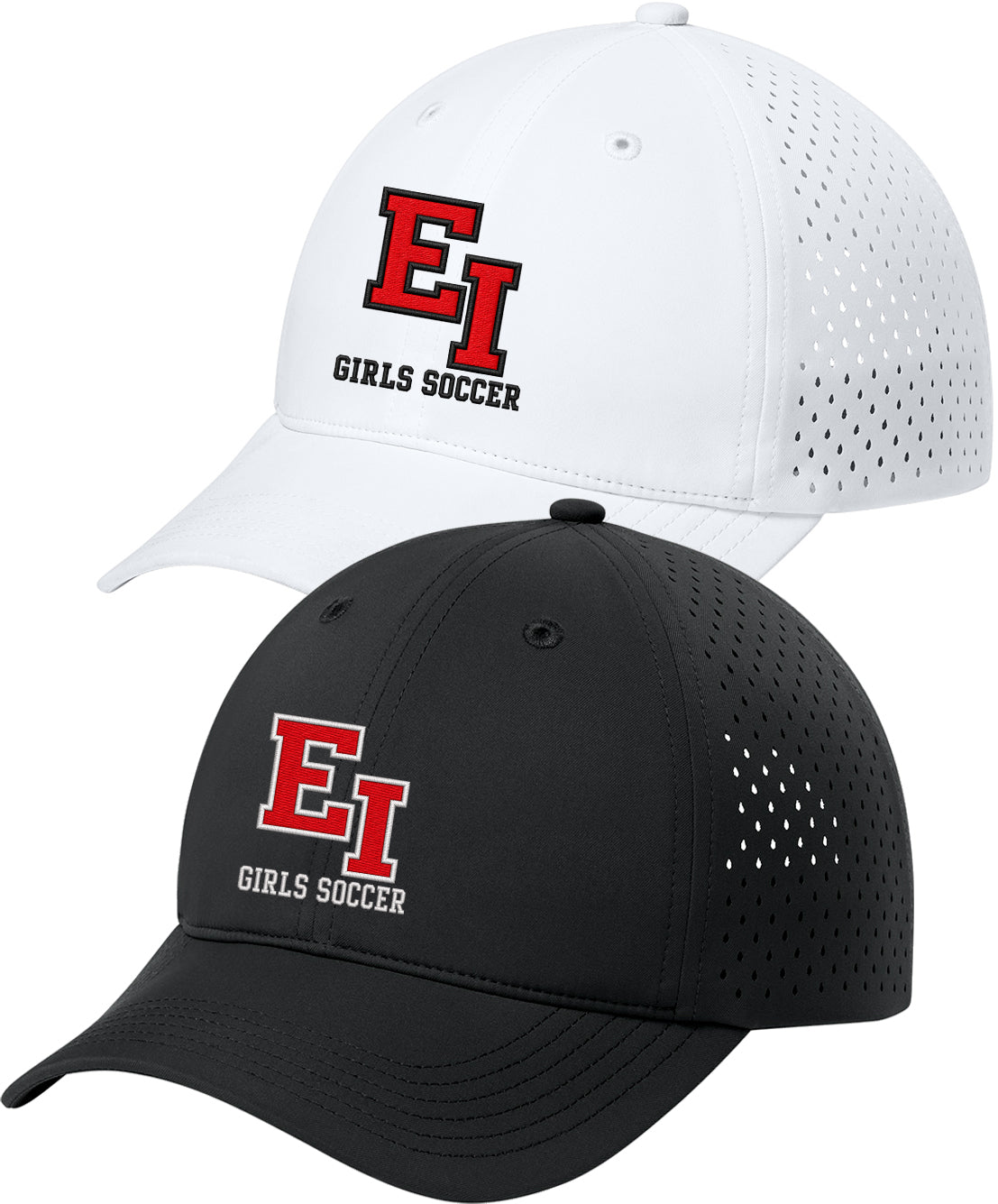 East Islip Girls Soccer Embroidered Performance UPF Perforated Cap