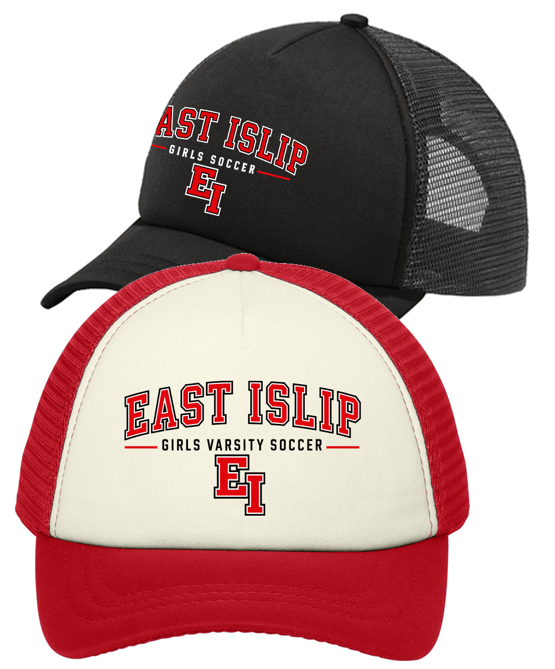 East Islip Girls Soccer 5-Panel Twill Foam Trucker Cap