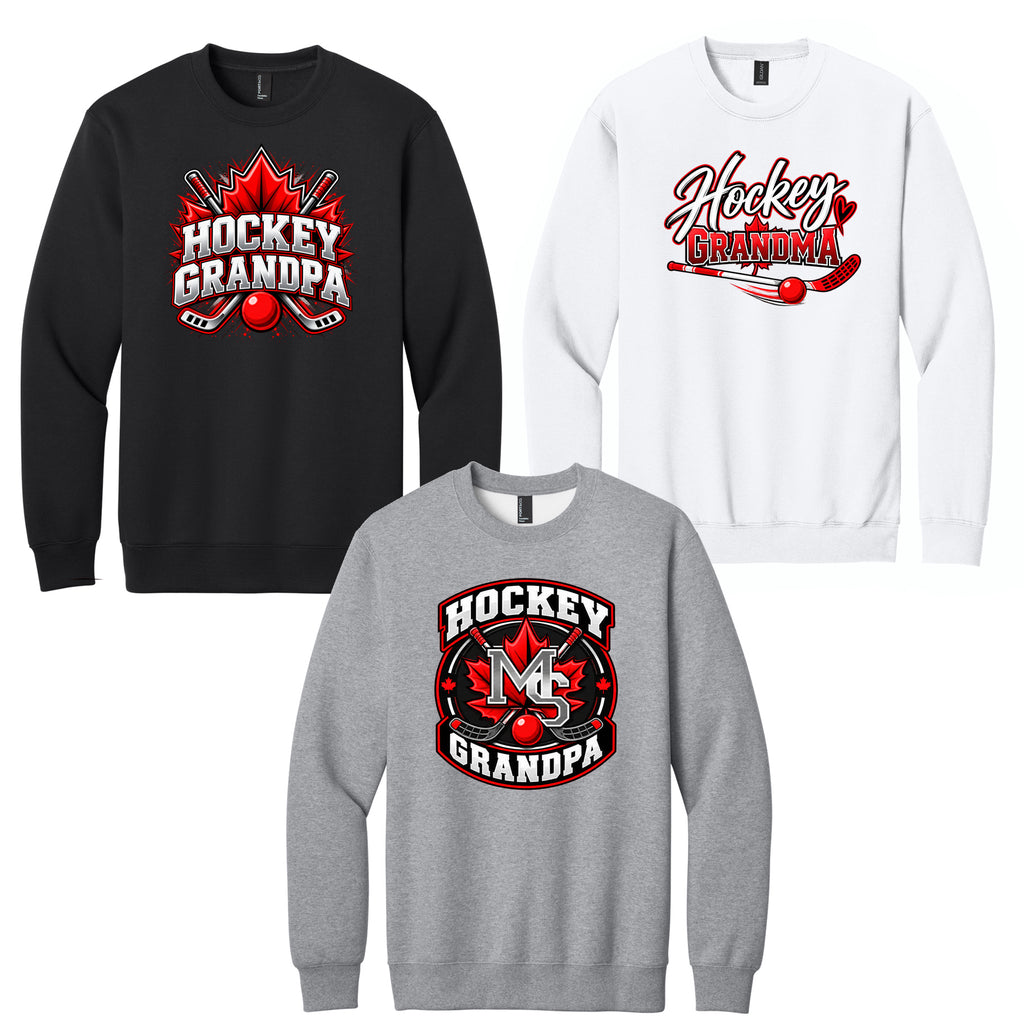 Maple Shade Street Hockey Family Grandma/Grandpa Crewneck Sweatshirt
