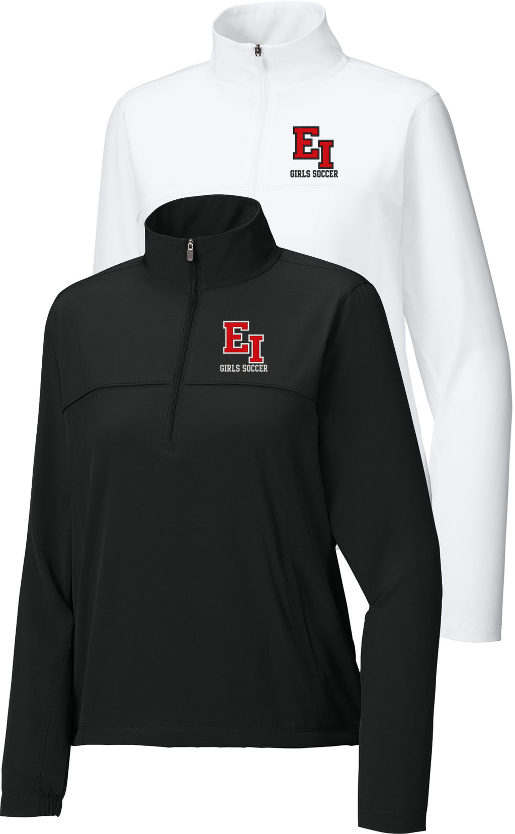 East Islip Girls Soccer Embroidered Women's Repeat 1/2-Zip