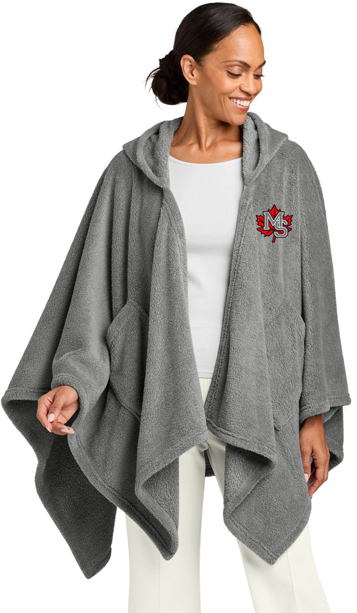 Maple Shade Street Hockey Embroidered Hooded Blanket