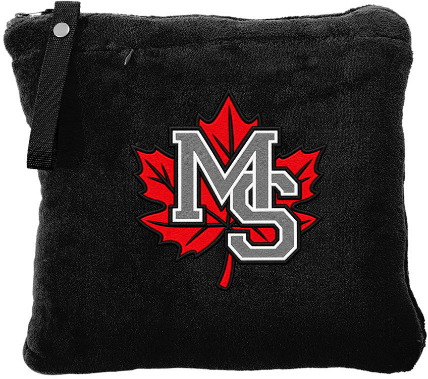 Maple Shade Street Hockey Packable Travel Blanket