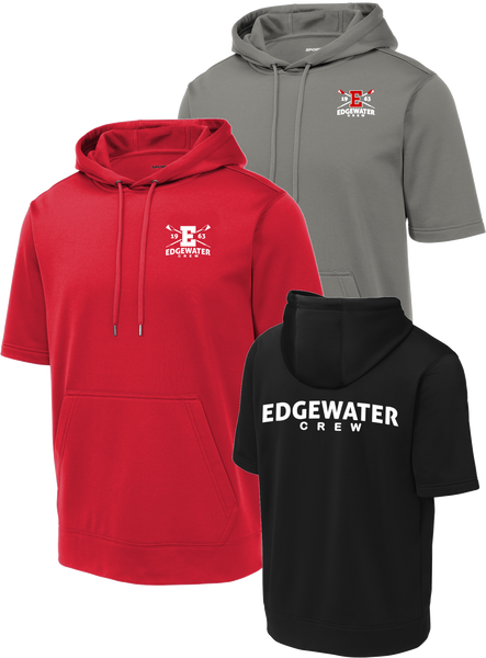 Edgewater Crew Dri-Fit Fleece Short Sleeve Hooded Pullover
