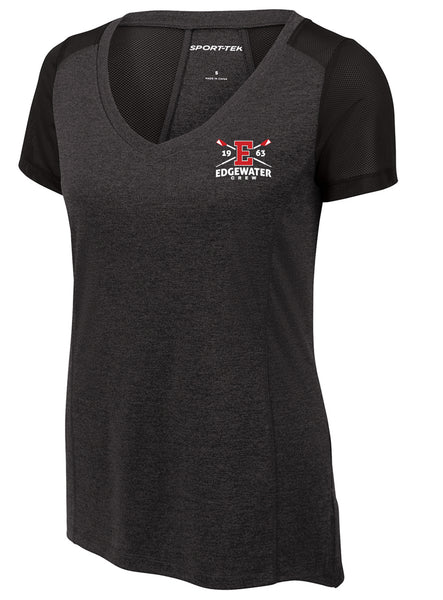 Edgewater Crew Ladies Endeavor Tee With Mesh Panels