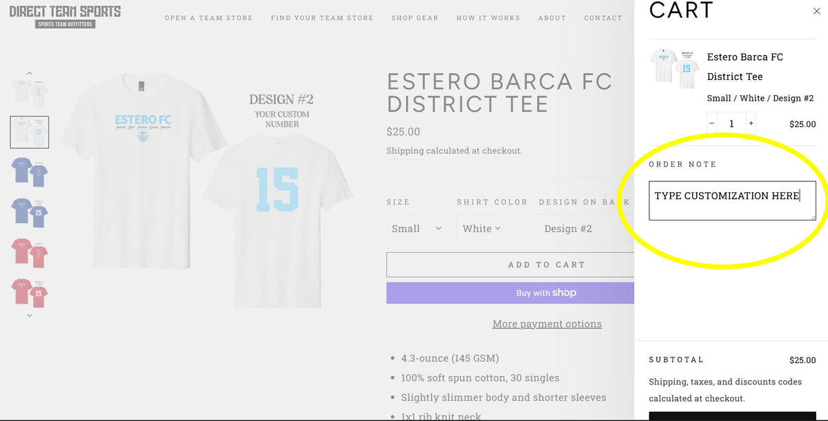 Estero Barca FC District Tee