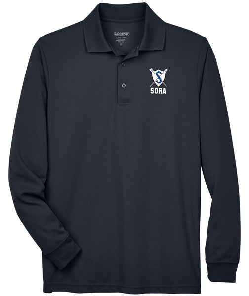 SORA Performance Long-Sleeve Piqué Polo