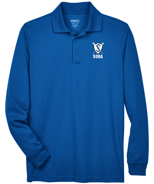 SORA Performance Long-Sleeve Piqué Polo