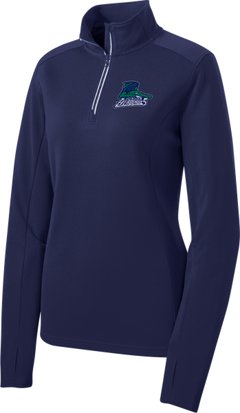Jr. Everblades Ladies Sport-Wick Textured 1/4-Zip Pullover