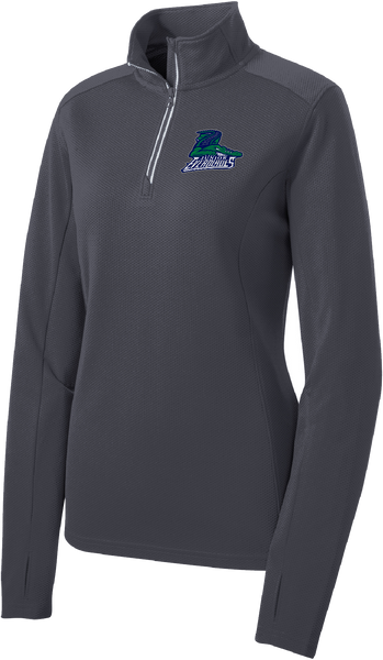 Jr. Everblades Ladies Sport-Wick Textured 1/4-Zip Pullover