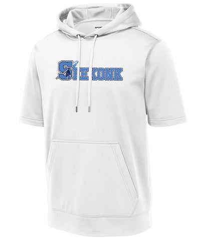 Seekonk Football Sport-Wick Fleece Short Sleeve Hooded Pullover