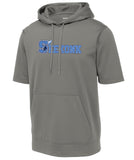 Seekonk Football Sport-Wick Fleece Short Sleeve Hooded Pullover