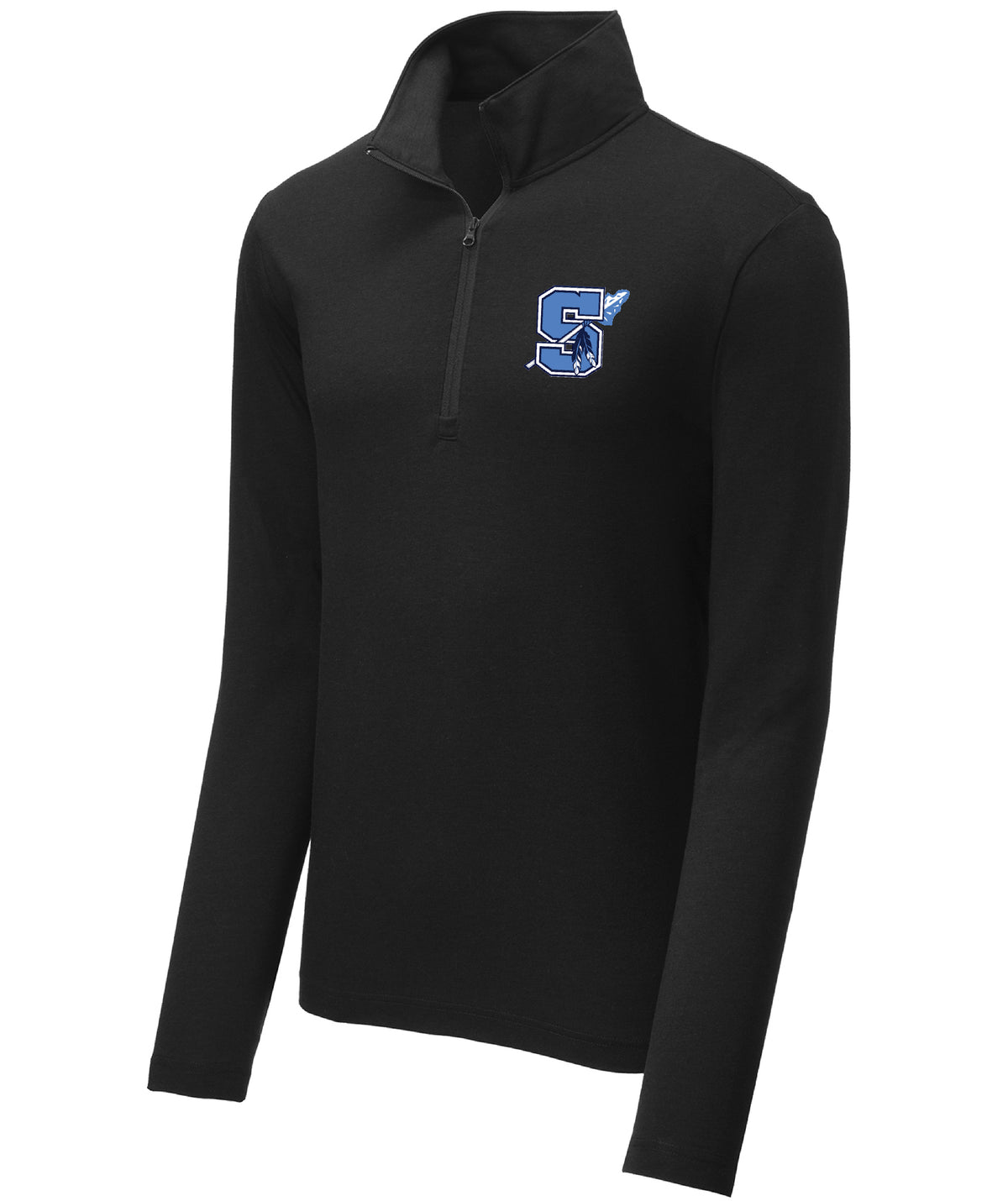 Seekonk Football PosiCharge Tri-Blend Wicking 1/4-Zip Pullover