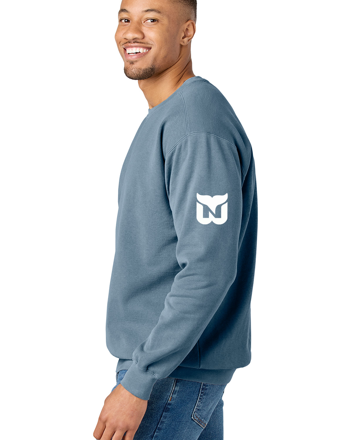 Newport Whalers Hockey Comfort Colors Ringspun Crewneck
