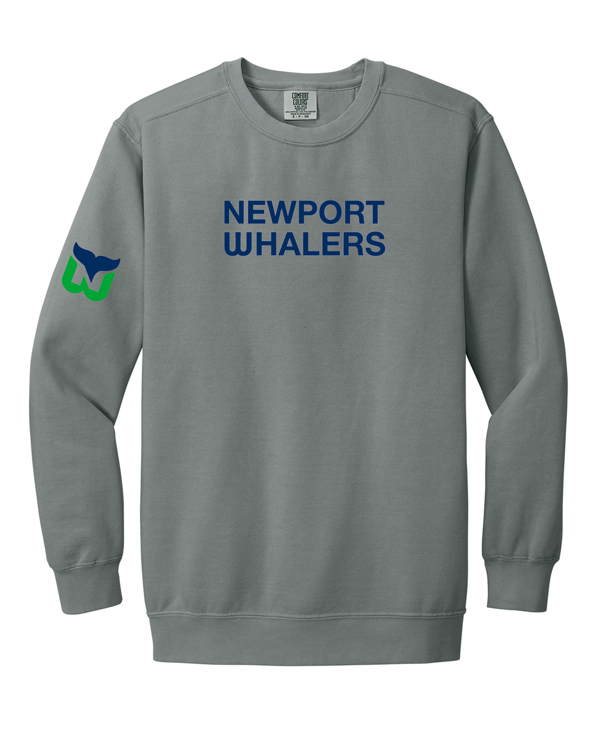 Newport Whalers Hockey Comfort Colors Ringspun Crewneck