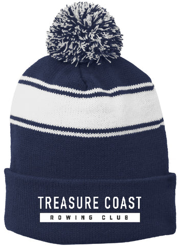 Treasure Coast Rowing Club Pom Pom Beanie