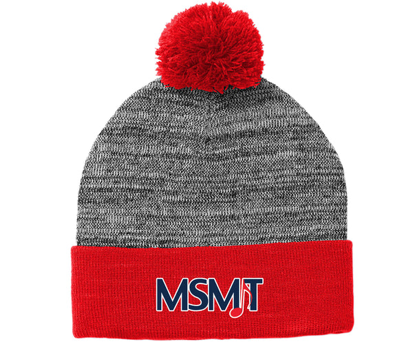 Maine State Music Theatre Heather Pom Pom Beanie